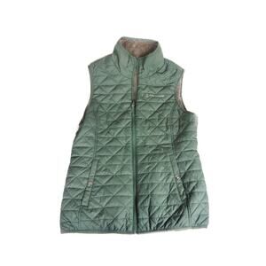 Free Country Women's Green Zip Up Winter Vest